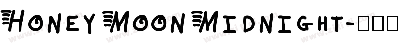 Honey Moon Midnight字体转换